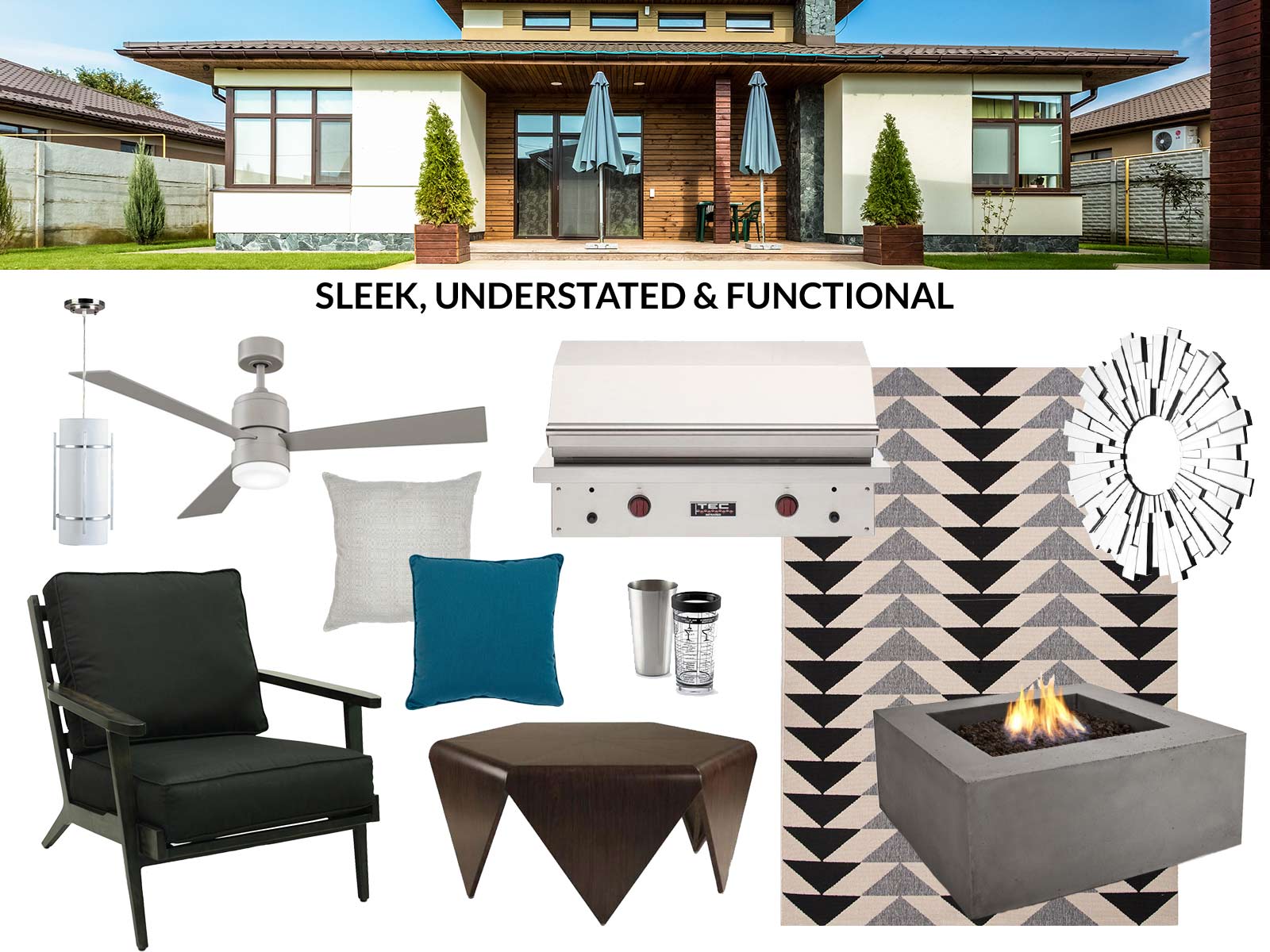 Sleek, understated and functional Mid-Century Mod