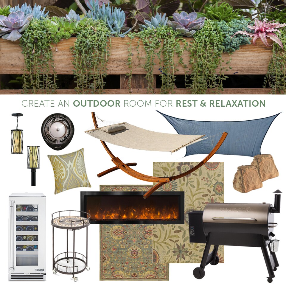Relax outdoors with modern comforts
