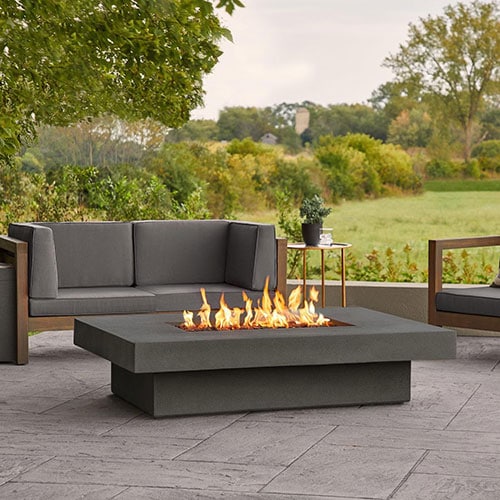Hickory Bay 60 Inch Fire Pit Table in Carbon by BBQGuys Signature