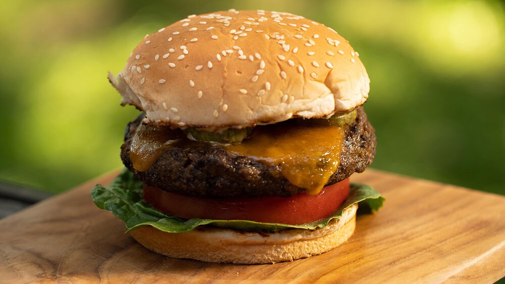 Grilled veggie burger