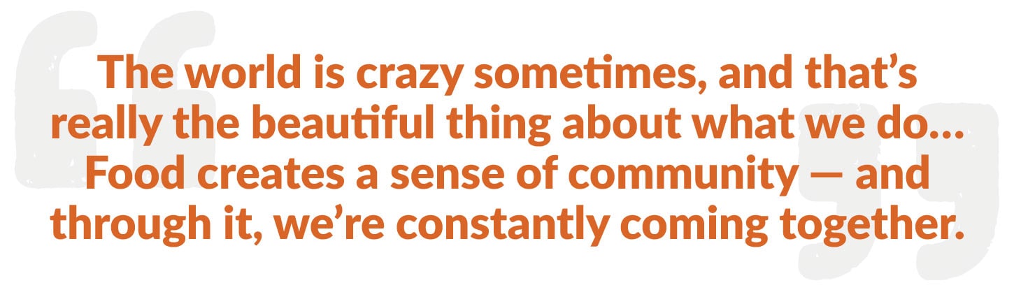 Kelsey Heidkamp Food Community Quote