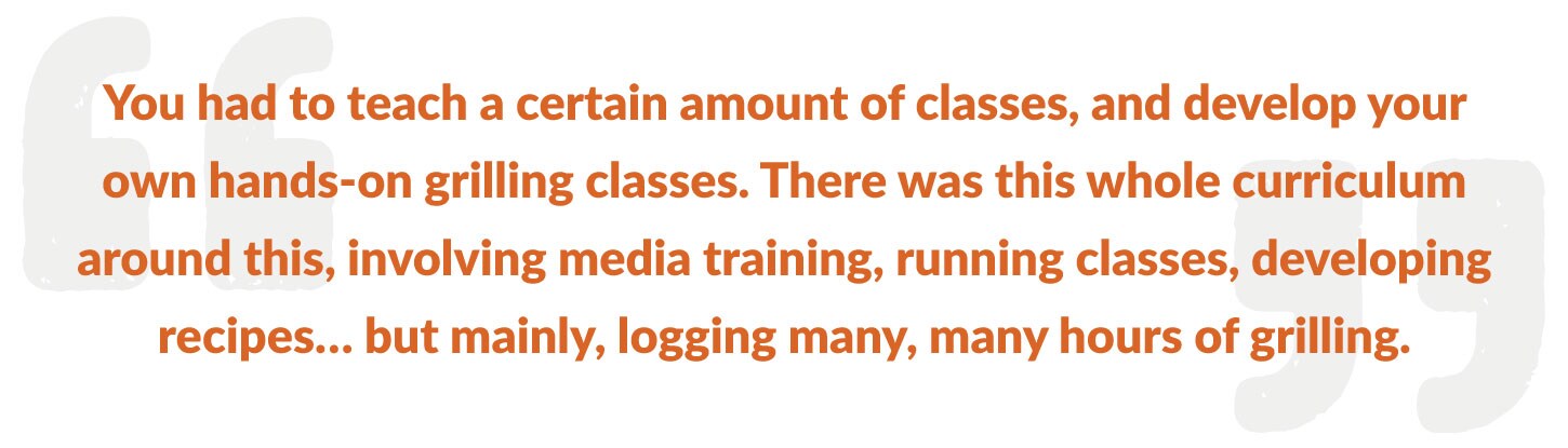 Kelsey Heidkamp Grill Master Quote