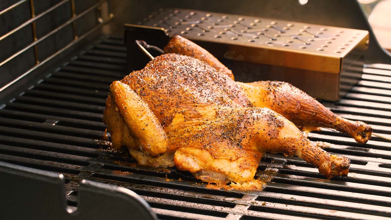 Spatchcock Chicken on a Weber Genesis Grill