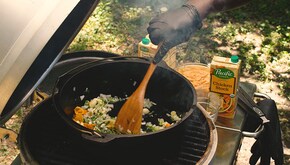 Braising veggies and trinty