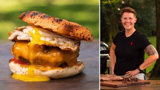 Ultimate Breakfast Burger with Kelsey Heidkamp's Headshot