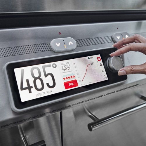 High-tech smart grill control panel
