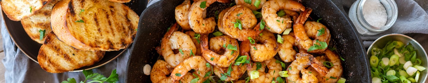 A selection of just-grilled food