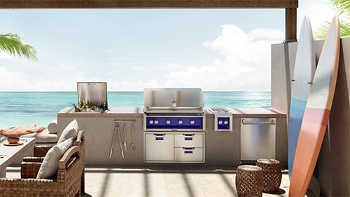 Hestan Signature Colors (Lush) Outdoor Kitchen