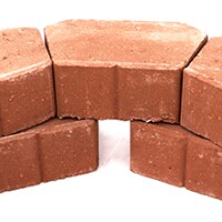 2 layers of stone with vent hole on lower layer