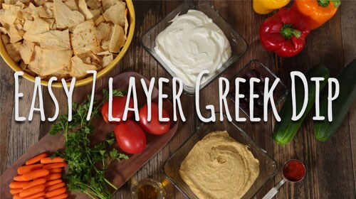 Easy 7 Layer Greek Dip