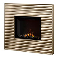 Metallic Electric Fireplaces
