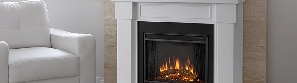 White Electric Fireplaces