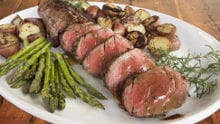 Beef Tenderloin with Shallot and Red Wine Reduction Recipe Video