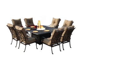 Fire Pit Dining Set